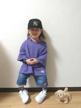 「DC SHOES（ディーシーシューズ）のアイテム」を使った、yur★takさん（キッズ・100cm）の春コーディネート