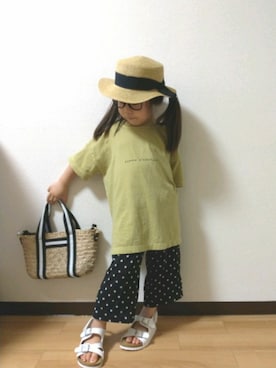 「GLOBAL WORK（グローバルワーク）のアイテム（その他）」を使った、yur★takさん（キッズ・100cm）の夏コーディネート