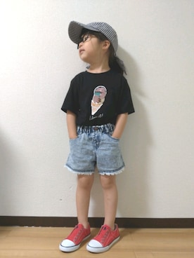 「アイスクリーム」｜「アイテム（その他）」を使った、yur★takさん（キッズ・100cm）の夏コーディネート