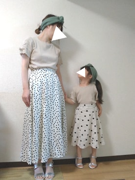 「リブT」｜「アイテム（その他）」を使った、yur★takさん（キッズ・100cm）の夏コーディネート