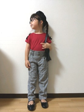 「CIAOPANIC TYPY（チャオパニックティピー）のアイテム（ヘアアクセサリー）」を使った、yur★takさん（キッズ・100cm）の秋コーディネート