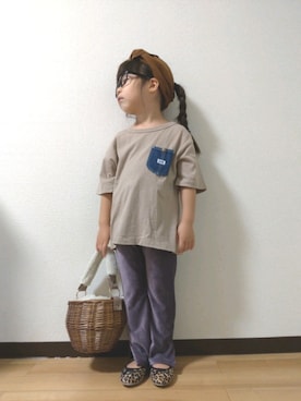 「CIAOPANIC TYPY（チャオパニックティピー）のアイテム（ヘアアクセサリー）」を使った、yur★takさん（キッズ・110cm）の秋コーディネート