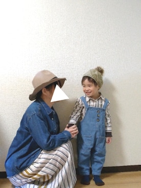 「AVAN LILY（アヴァンリリィ）のアイテム」を使った、yur★takさん（キッズ・110cm）の秋コーディネート