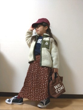「Lee（リー）のアイテム」を使った、yur★takさん（キッズ・110cm）の冬コーディネート