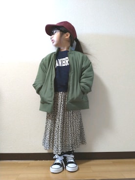 「Lee（リー）のアイテム」を使った、yur★takさん（キッズ・110cm）の冬コーディネート