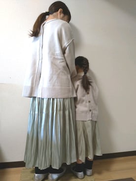 「親子でおそろい」｜「アイテム（その他）」を使った、yur★takさん（キッズ・110cm）の春コーディネート
