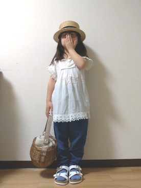 「WHIPCREAM（ホイップクリーム）のアイテム」を使った、yur★takさん（キッズ・110cm）の春コーディネート