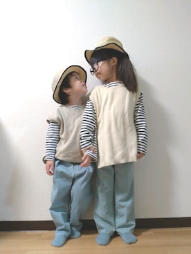 「Mint隊」｜yur★takさん（キッズ・110cm）の春コーディネート