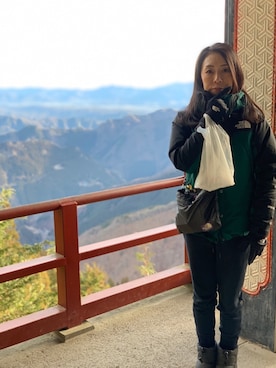 「アイテム（ブーティ）」を使った、ちょろちょろさん（レディース・155cm）の冬コーディネート