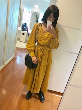 「wearhalloween2017」｜「アイテム（ワンピース/ドレス）」を使った、momoさん（レディース・162cm）の秋コーディネート