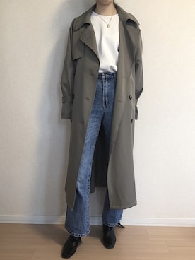 「179/WG（イチナナキュウダブルジー）のアイテム（ジャケット/アウター）」を使った、sakuさん（レディース・160cm）の春コーディネート