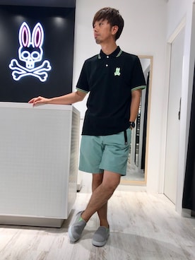 「アイテム（ポロシャツ）」を使った、yosukeさん（メンズ・170cm・30代）の夏コーディネート