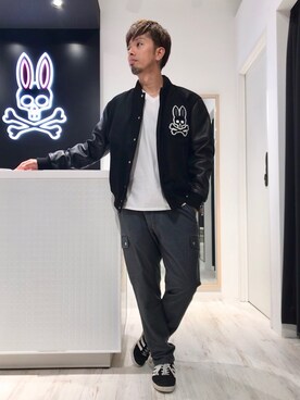 「アイテム（ブルゾン）」を使った、yosukeさん（メンズ・170cm・30代）の秋コーディネート