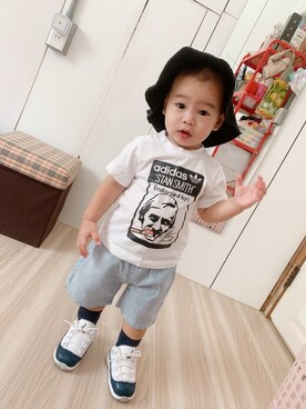 Olin 邆さん（キッズ・90cm）の夏コーディネート