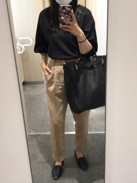 「ヤングアンドオルセン」｜「アイテム（パンツ）」を使った、ゆちゃさん（レディース・165cm）の夏コーディネート