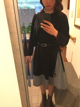 「ZAKKA-BOX（ザッカボックス）のアイテム（ブーツ）」を使った、あゆさん（レディース・163cm）の春コーディネート