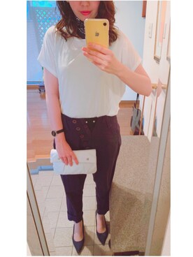 「MARITHE + FRANCOIS GIRBAUD（マリテフランソワジルボー）のアイテム（パンツ）」を使った、あゆさん（レディース・163cm）の夏コーディネート