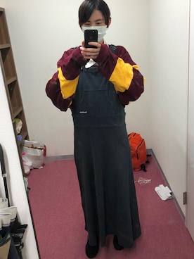 「ラガーシャツ」｜蛙さん（レディース・170cm）の冬コーディネート