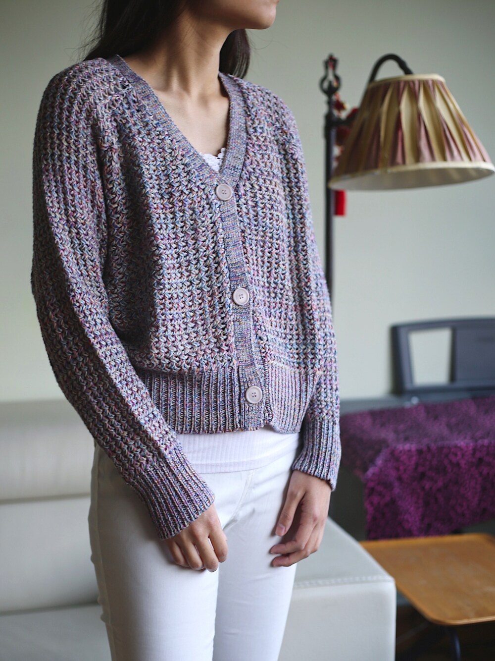 「girl、winter、sweater、VINTAGE」｜「PAGEBOYのアイテム（カーディガン/ボレロ、その他）」を使った、Back To Basicsさん（レディース・165cm）の冬コーディネートの1枚目の写真