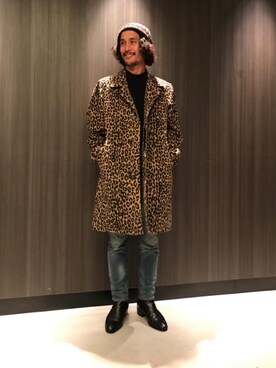「ミリタリーコーデ」｜「アイテム（チェスターコート）」を使った、hyshmt01さん（メンズ・171cm）の春コーディネート