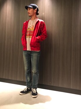 「hystericglamour」｜「アイテム（ブルゾン）」を使った、hyshmt01さん（メンズ・171cm）の夏コーディネート