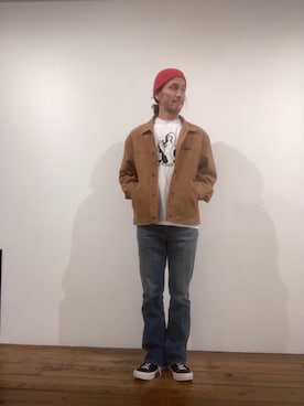 「70'sコーデ」｜「アイテム（ブルゾン）」を使った、hyshmt01さん（メンズ・171cm）の冬コーディネート