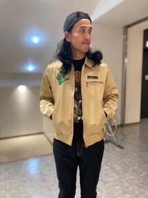 【美品L】HYSTERIC GLAMOUR フライトジャケット スパイダー刺繍 美品L】HYSTERIC GLAMOUR フライトジャケット スパイダー刺繍