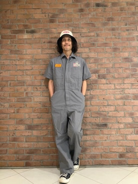 「HYSTERIC GLAMOUR（ヒステリックグラマー）のアイテム（オールインワン・サロペット）」を使った、hyshmt01さん（メンズ・171cm）の春コーディネート