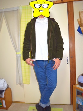 「OUT OF SIGHT（アウト オブ サイト）のアイテム」を使った、ちばじゅんさん（メンズ・177cm）の春コーディネート