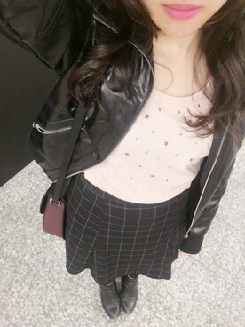 「H&M（エイチ・アンド・エム）のアイテム（ブーティ）」を使った、Asamiさん（レディース・160cm）の春コーディネート