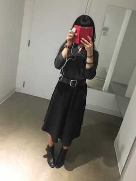 「H&M（エイチ・アンド・エム）のアイテム（ブーティ）」を使った、Asamiさん（レディース・160cm）の秋コーディネート