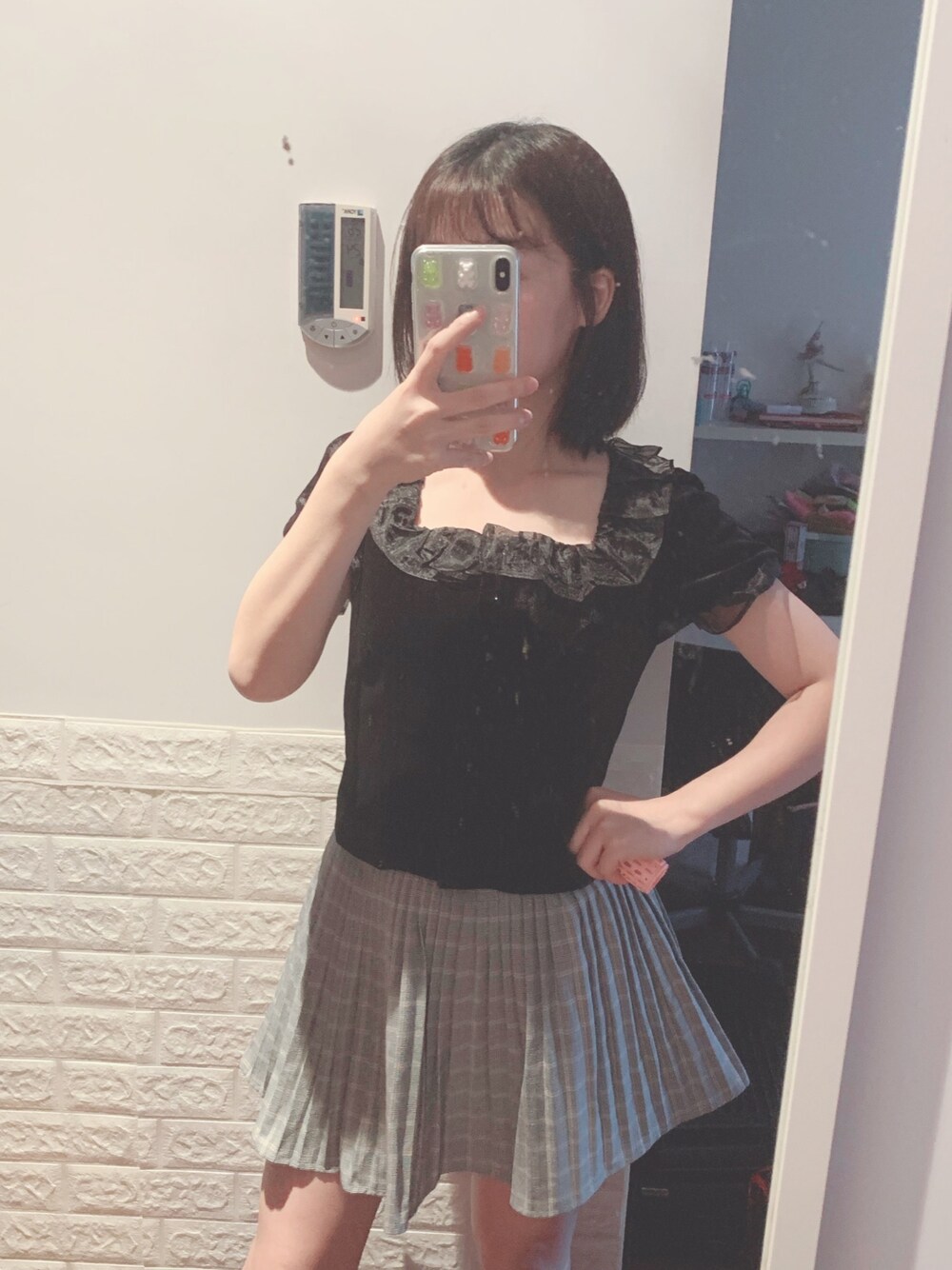 「日系极简」｜「Appleのアイテム（その他、その他）」を使った、谢宝宝bubbleさん（レディース・155cm）の夏コーディネートの1枚目の写真