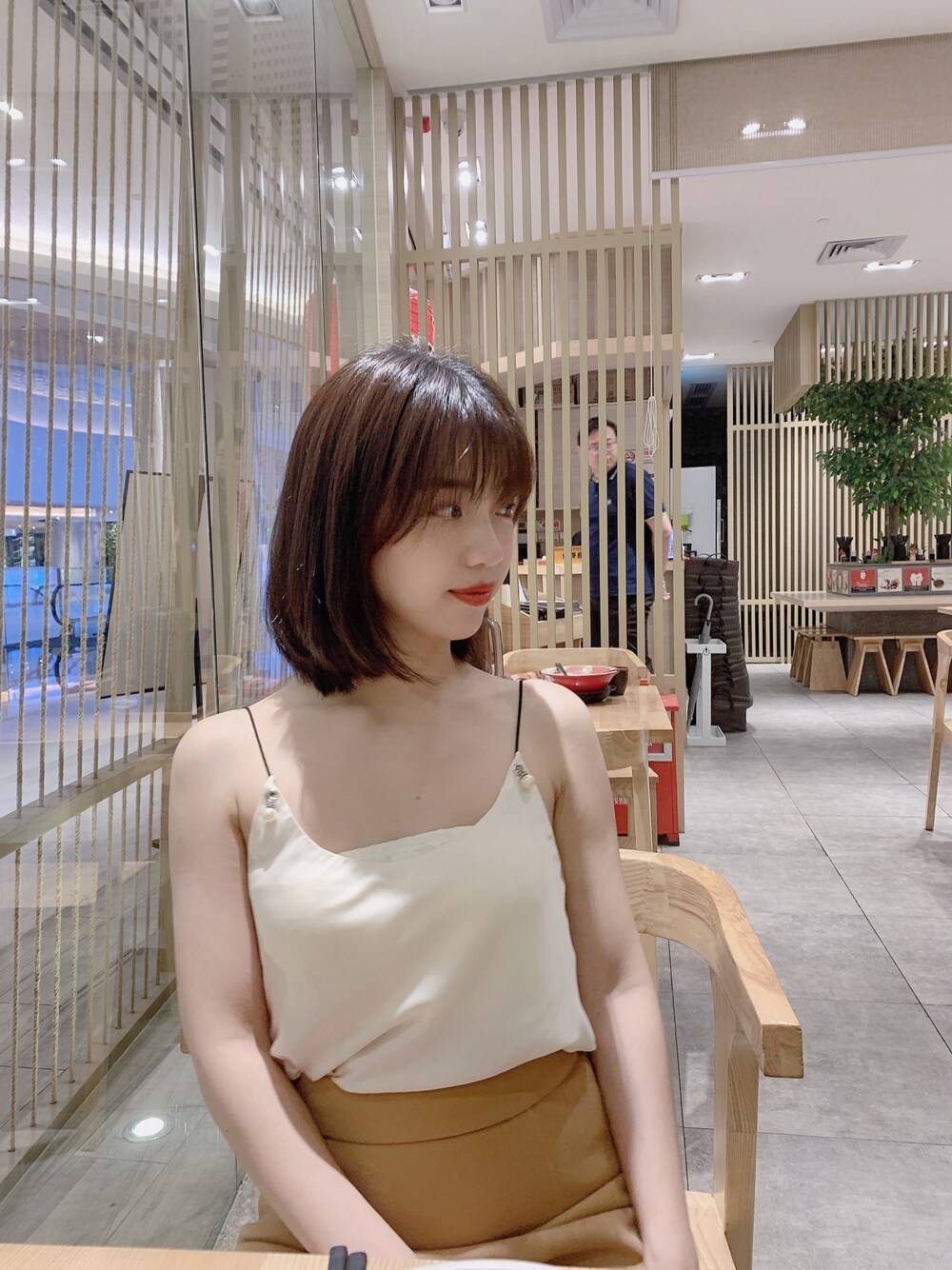 「夏」｜「Luz Llenaのアイテム（トップス、ホワイト系）」を使った、谢宝宝bubbleさん（レディース・155cm）の夏コーディネートの1枚目の写真