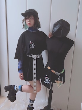 「FIG&VIPER（フィグアンドバイパー）のアイテム（サンダル）」を使った、お嬢さん（レディース・148cm）の夏コーディネート