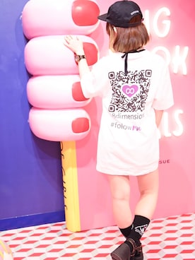「FIG&VIPER（フィグアンドバイパー）のアイテム（サンダル）」を使った、お嬢さん（レディース・148cm）の夏コーディネート
