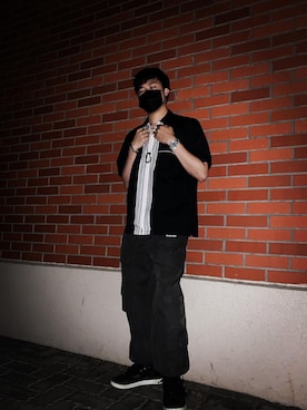 「off white（オフホワイト）のアイテム（アクセサリー）」を使った、Y   さん（メンズ・175cm）の夏コーディネート