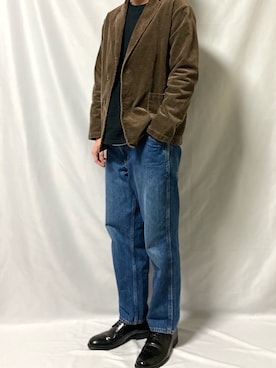 「NANO universe（ナノユニバース）のアイテム（スウェット）」を使った、amemiyaさん（メンズ・174cm）の秋コーディネート