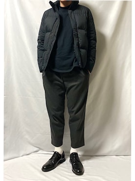 「NANO universe（ナノユニバース）のアイテム（スウェット）」を使った、amemiyaさん（メンズ・174cm）の冬コーディネート