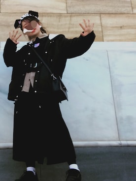 「アイテム（ピアス（両耳用））」を使った、ORIRI おりりさん（レディース・155cm・10代）の冬コーディネート