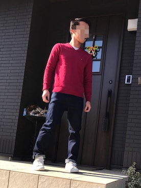 「ロールアップ」｜「アイテム（その他トップス）」を使った、yokoさん（メンズ・169cm）の冬コーディネート