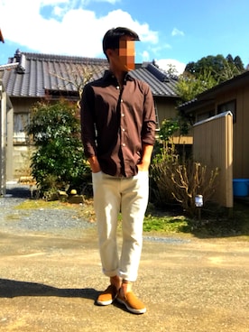 「ポールスミス」｜「アイテム（スリッポン）」を使った、yokoさん（メンズ・169cm）の春コーディネート