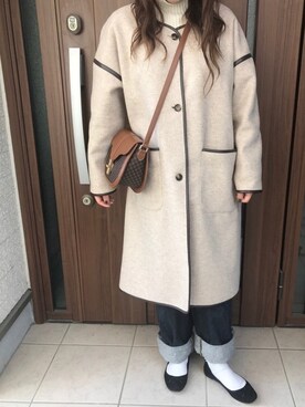 「SpRay PREMIUM（スプレイプレミアム）のアイテム（ニット/セーター）」を使った、aoisama1001さん（レディース・153cm）の冬コーディネート
