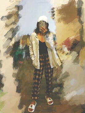 「FILA（フィラ）のアイテム（アクセサリー）」を使った、CALL ME BABYさん（レディース・157cm）の秋コーディネート