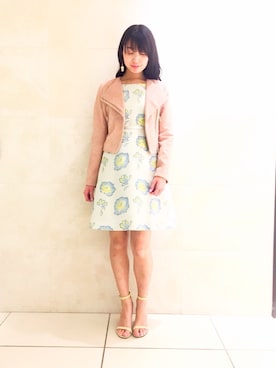 「JILL STUART（ジルスチュアート）のアイテム（ブルゾン）」を使った、Kurumiさん（レディース・160cm）の冬コーディネート