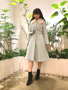 「ジルスチュアート」｜「アイテム（その他アウター）」を使った、Kurumiさん（レディース・160cm）の秋コーディネート