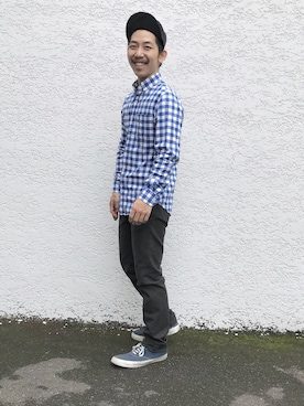 「Levis BLACK（リーバイスブラック）のアイテム」を使った、Ishikawa Junkiさん（メンズ・168cm）の夏コーディネート
