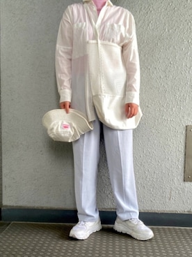 「シースルー」｜「アイテム（キャスケット）」を使った、ｋｉｎｃｈａｎさん（レディース・154cm）の春コーディネート