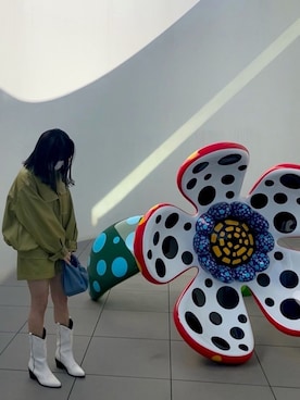 「ピスタチオ」｜「アイテム（ブルゾン）」を使った、yuinaさん（レディース・161cm）の春コーディネート