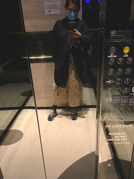 「MONKI（モンキ）のアイテム（ジャケット/アウター）」を使った、angelayip627さん（レディース・167cm）の冬コーディネート