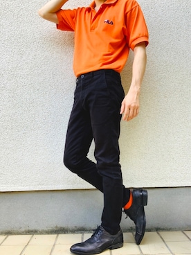 「UNIQLO（ユニクロ）の50色ソックス（消臭機能付き）（ソックス/靴下）」を使った、makoto_oginoさん（メンズ・171cm）の夏コーディネート